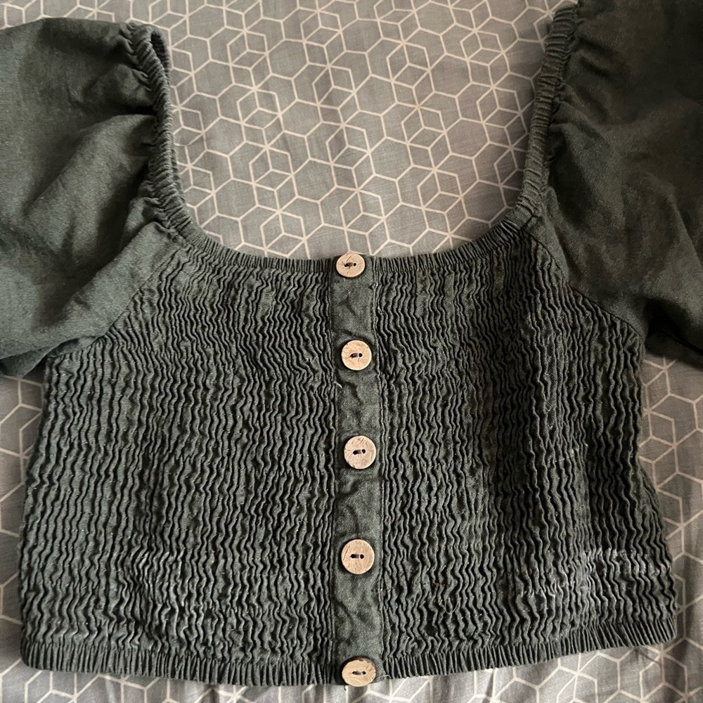 Dark green crop top